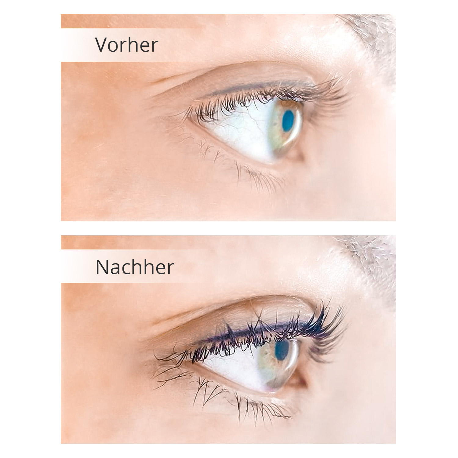 Vorher-Nachher Vergleich von Microblading